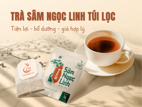 TOP 1 trà sâm Ngọc Linh túi lọc được ưa chuộng: Tiện lợi - bổ dưỡng - giá hợp lý